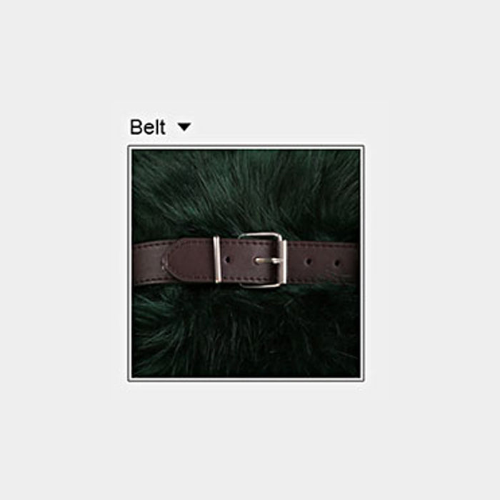 Faux Fur Belt Scarf - iBESTEST.com
