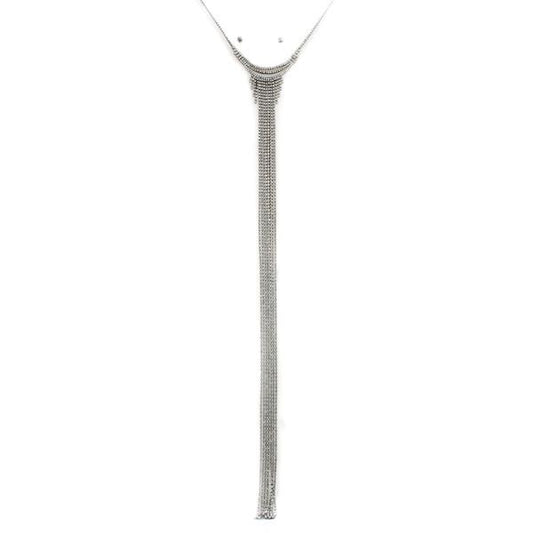 Gunmetal Waterfall Necklace - iBESTEST.com