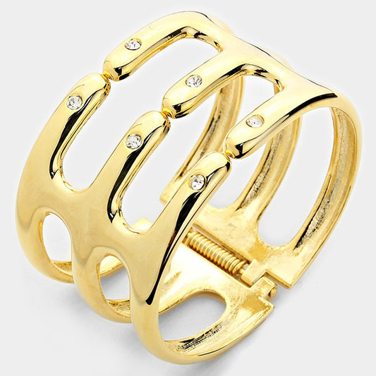 HINGED METAL CAGE BRACELET - iBESTEST.com