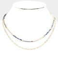 LINK DOUBLE LAYERED NECKLACE - iBESTEST.com