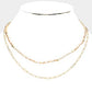 LINK DOUBLE LAYERED NECKLACE - iBESTEST.com