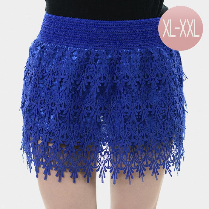 Lace Layered Shorts - iBESTEST.com