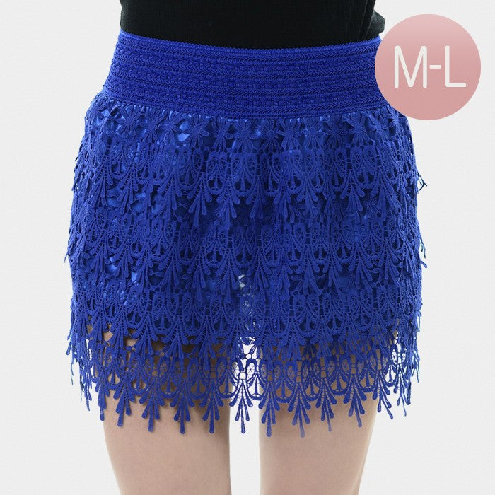 Lace Layered Shorts - iBESTEST.com