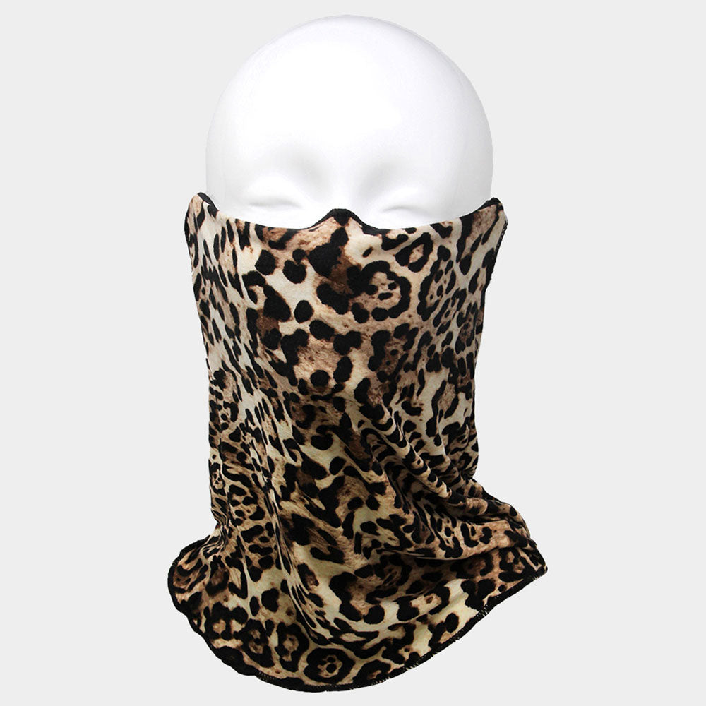 Leopard Print Seamless Face Tube Mask - iBESTEST.com