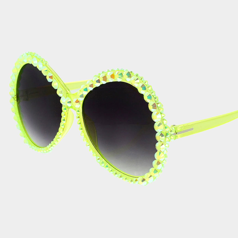 Round Bling Sunglasses - iBESTEST.com