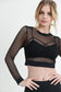 Long Sleeve Fishnet Crop Top (New)