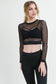Long Sleeve Fishnet Crop Top (New)