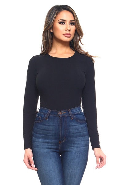 Long Sleeve Open Back Bodysuit (New)