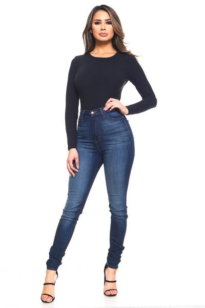 Long Sleeve Open Back Bodysuit (New)