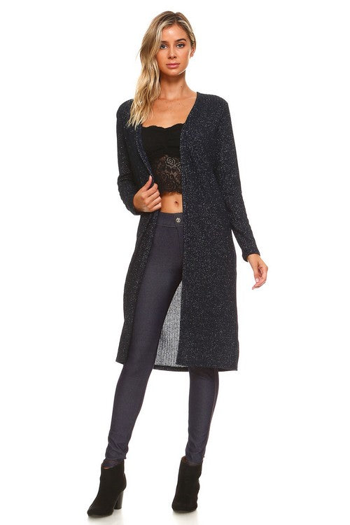 Long Sleeve Shimmer Cardigan (New)