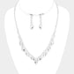 Marquis Crystal Necklace & Earring Set - iBESTEST.com