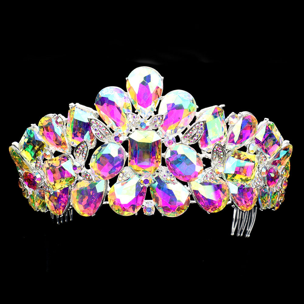 Multi Stone Chunky Tiara - iBESTEST.com