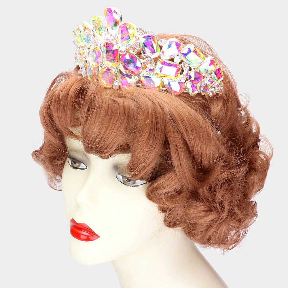 Multi Stone Chunky Tiara - iBESTEST.com
