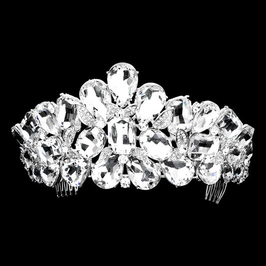 Multi Stone Chunky Tiara - iBESTEST.com