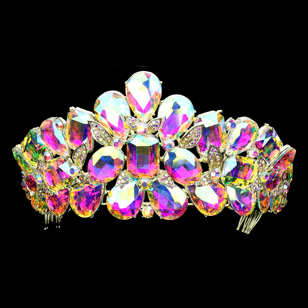 Multi Stone Chunky Tiara - iBESTEST.com