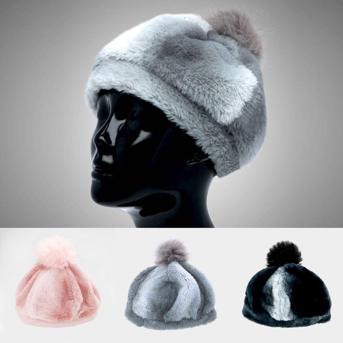 Ombre Faux Fur Hat - iBESTEST.com