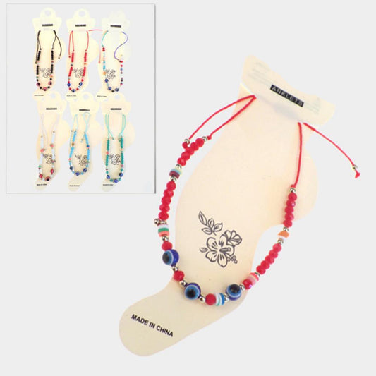 EVIL EYE BEAD ANKLET - iBESTEST.com