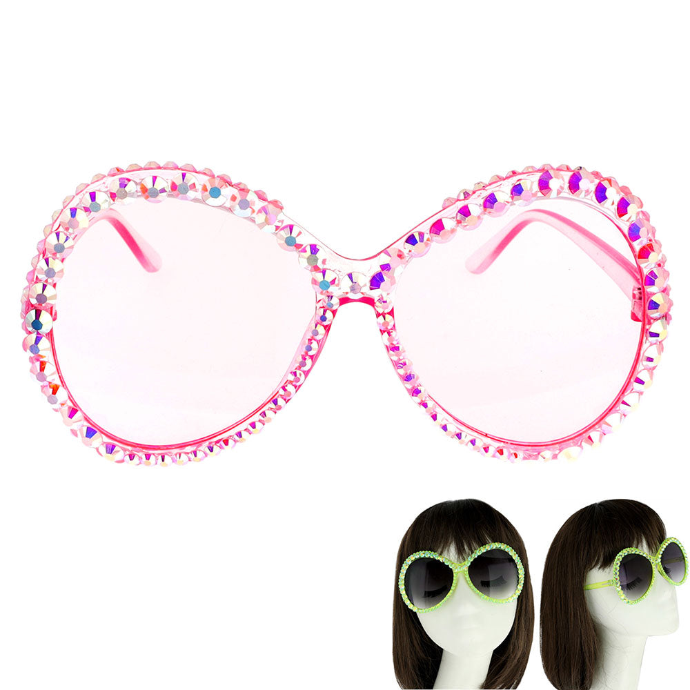 Round Bling Sunglasses - iBESTEST.com