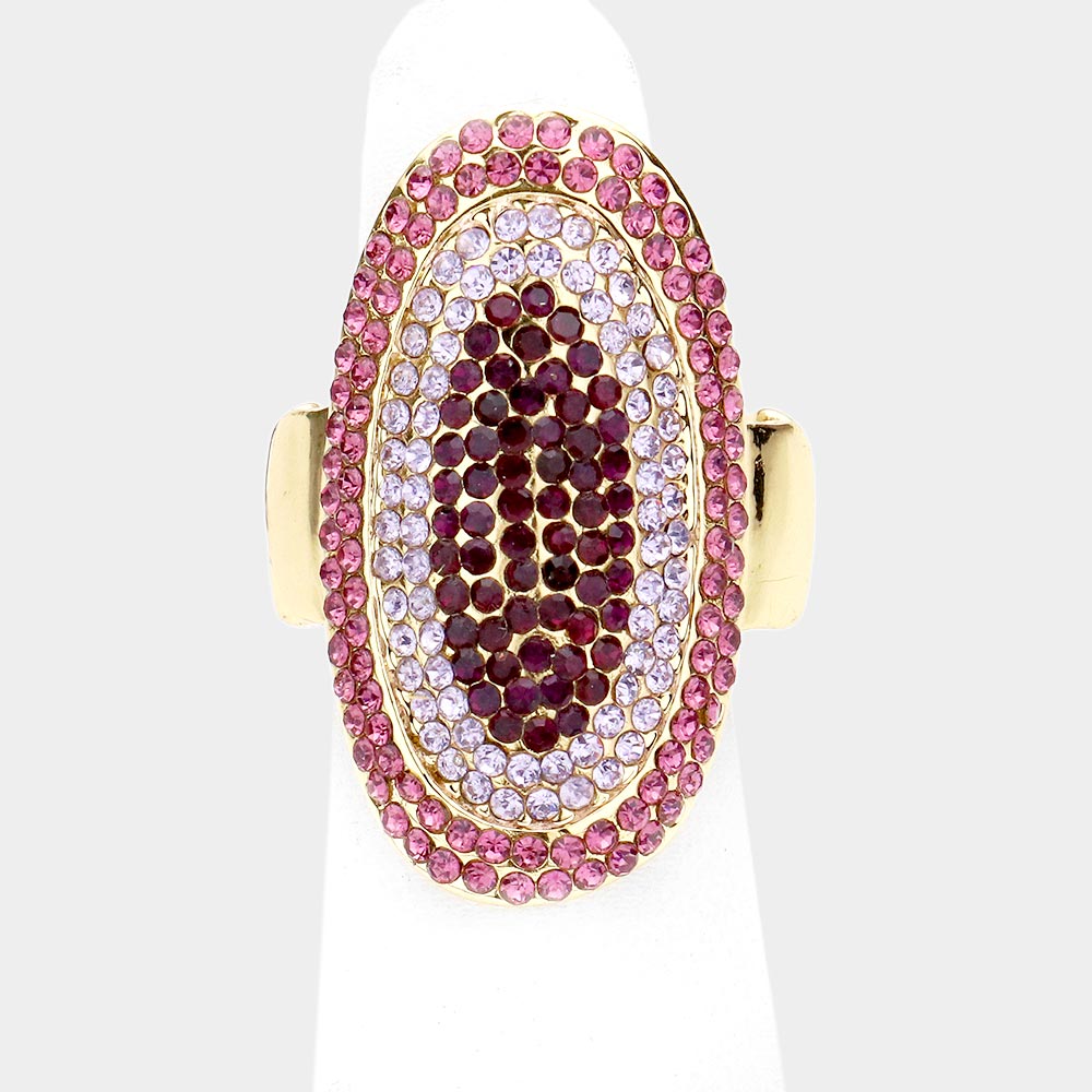 Purple Universe Stretch Cocktail Ring (New)