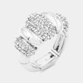 RHINESTONE EMBELLISHED STRETCH RING - iBESTEST.com