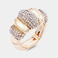 RHINESTONE EMBELLISHED STRETCH RING - iBESTEST.com