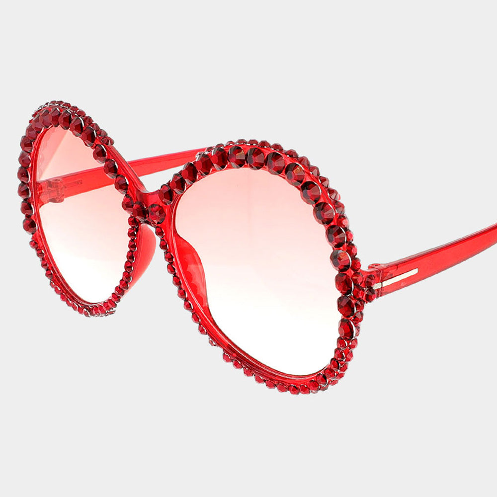 Round Bling Sunglasses - iBESTEST.com