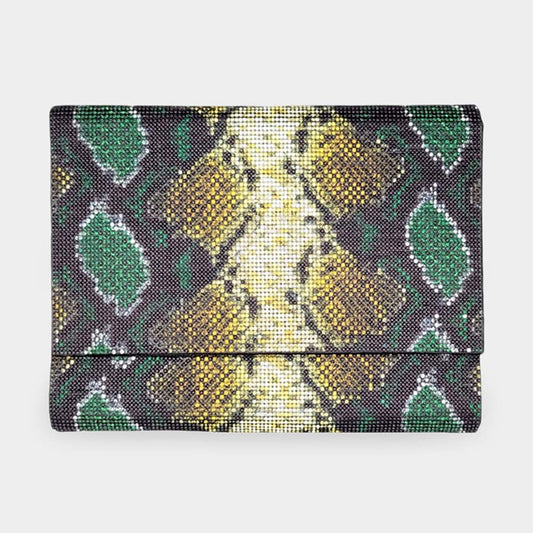 Rhinestone Snake Clutch