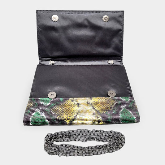 Rhinestone Snake Clutch