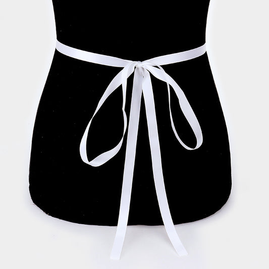 Rhinestone Ribbon Belt - iBESTEST.com