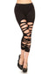Distressed Ankle Leggings - iBESTEST.com