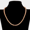 Round Stone Link 18" Necklace (New)