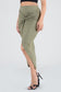 Olive Knotted Skirt - iBESTEST.com