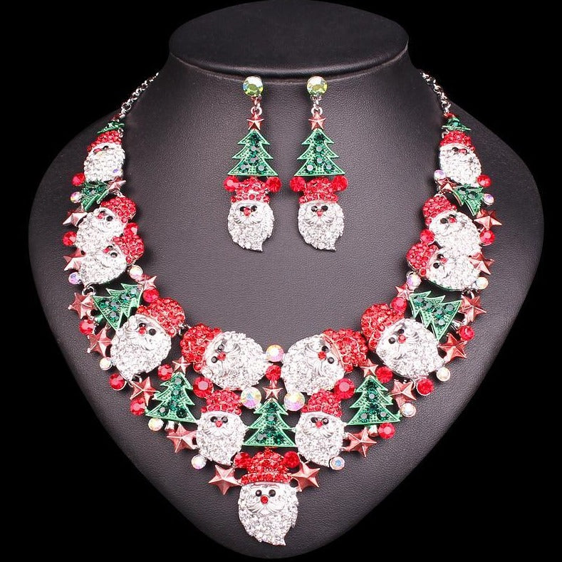 Crystal Santa Necklace - iBESTEST.com