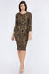 Golden Hourglass Bodycon Dress - iBESTEST.com