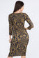 Golden Hourglass Bodycon Dress - iBESTEST.com