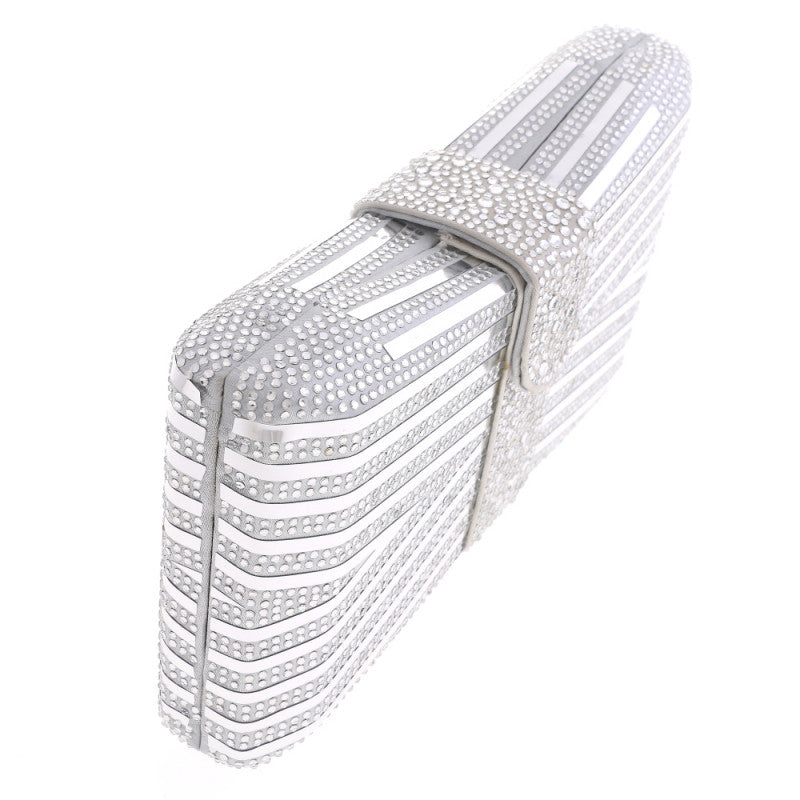 Striped Evening Clutch - iBESTEST.com