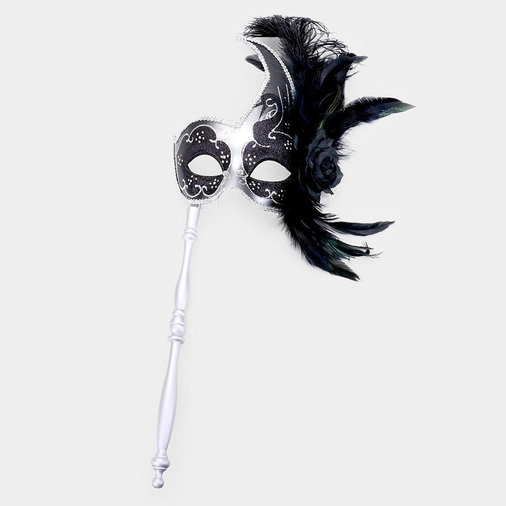 Handheld Feather Masquerade - iBESTEST.com