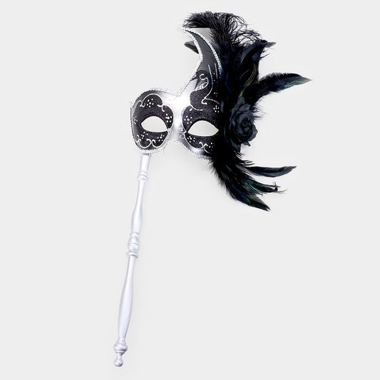 Handheld Feather Masquerade - iBESTEST.com