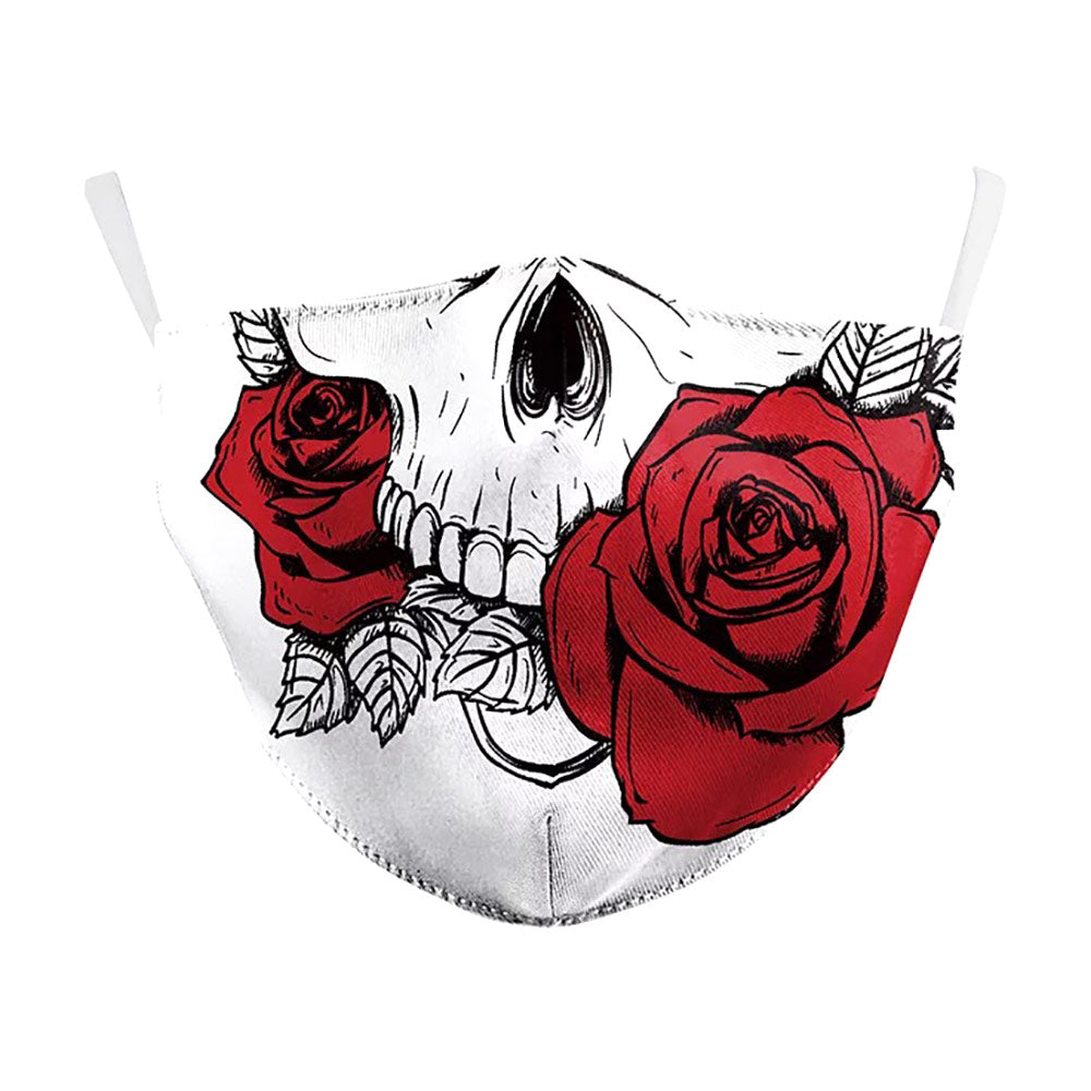 Skull with Rose Mask - iBESTEST.com