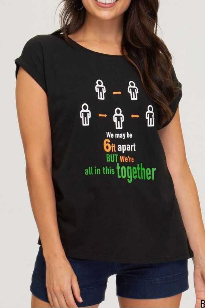 Social Distancing Graphic Tee - iBESTEST.com