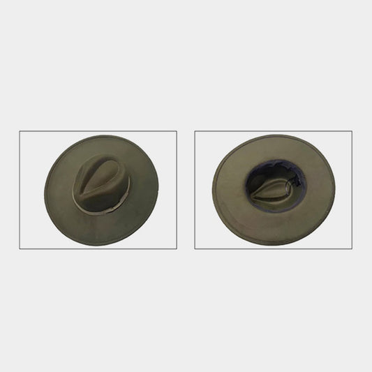 Solid Olive Panama Hat