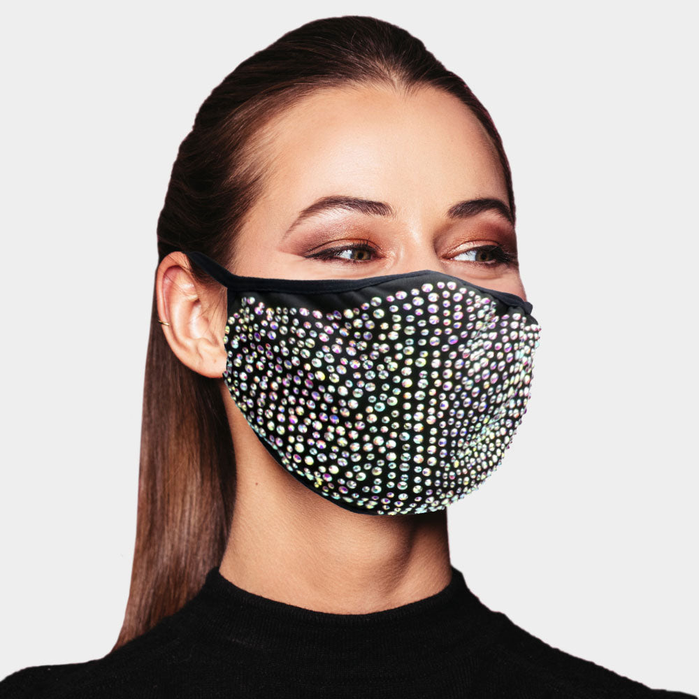 Rhinestone Fashion Mask ibestest