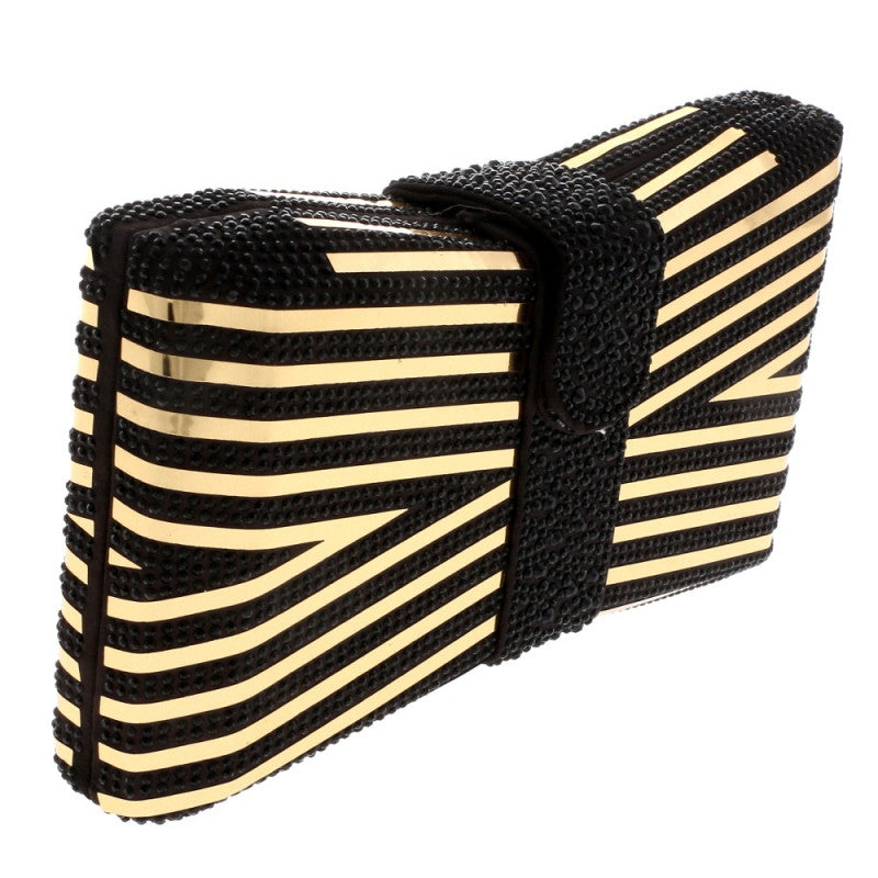 Striped Evening Clutch - iBESTEST.com