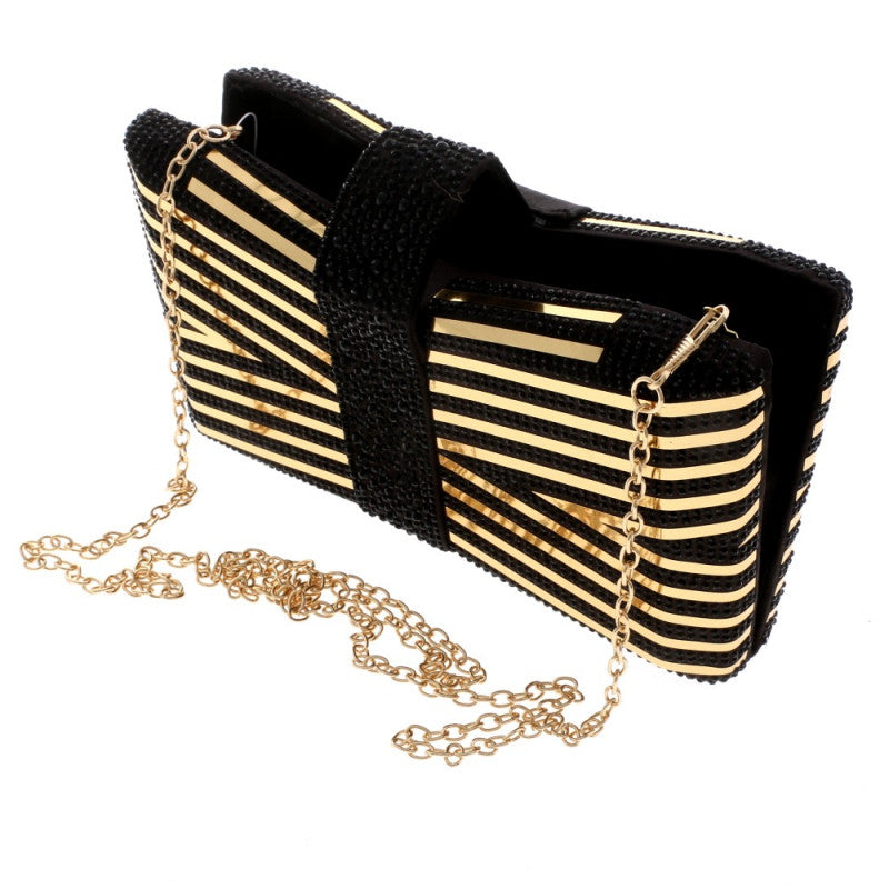 Striped Evening Clutch - iBESTEST.com