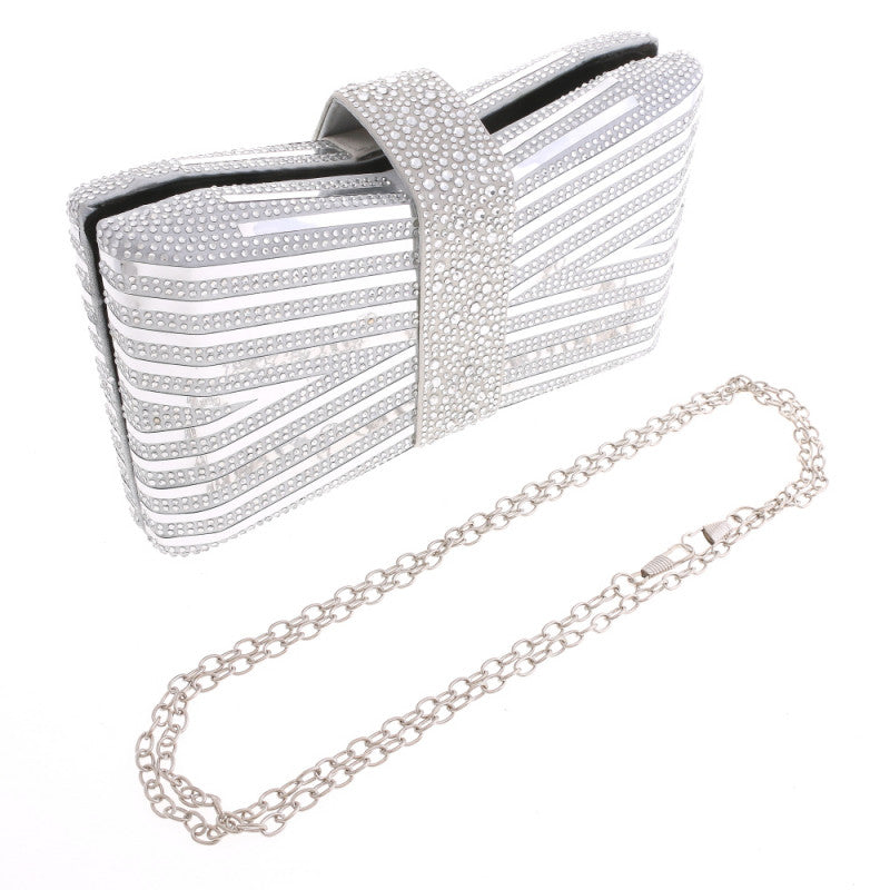 Striped Evening Clutch - iBESTEST.com