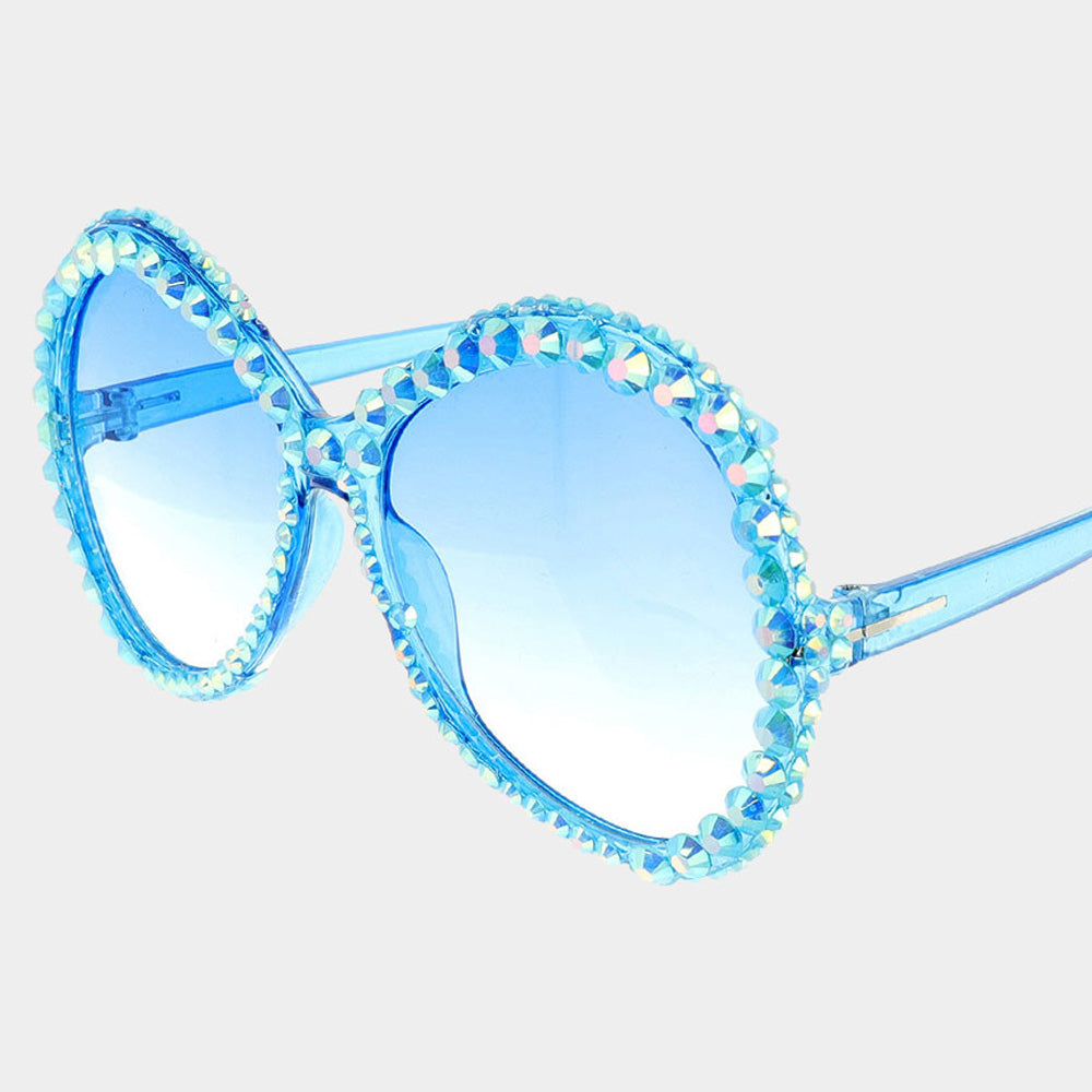 Round Bling Sunglasses - iBESTEST.com