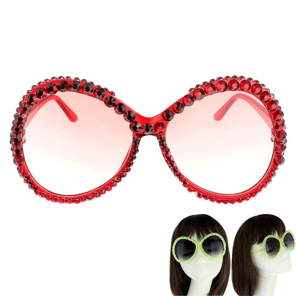 Round Bling Sunglasses - iBESTEST.com
