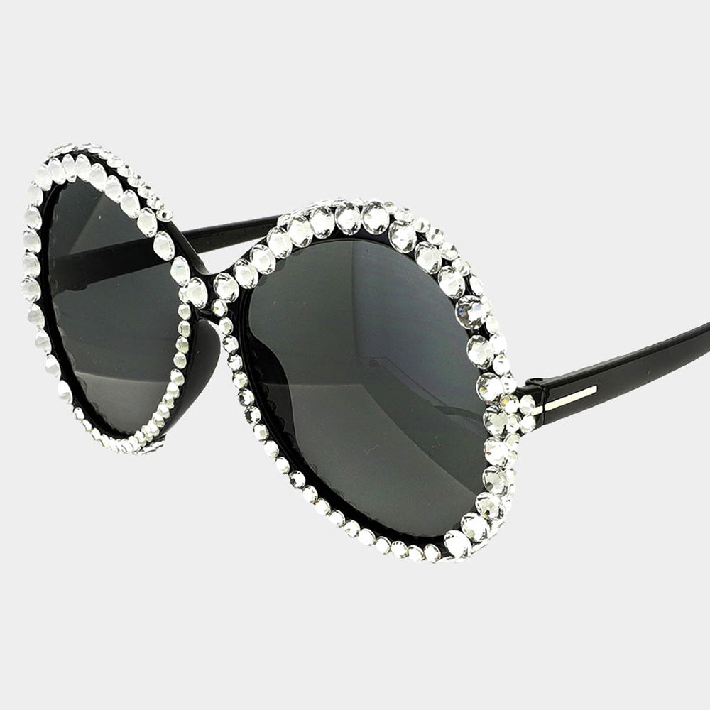 Round Bling Sunglasses - iBESTEST.com
