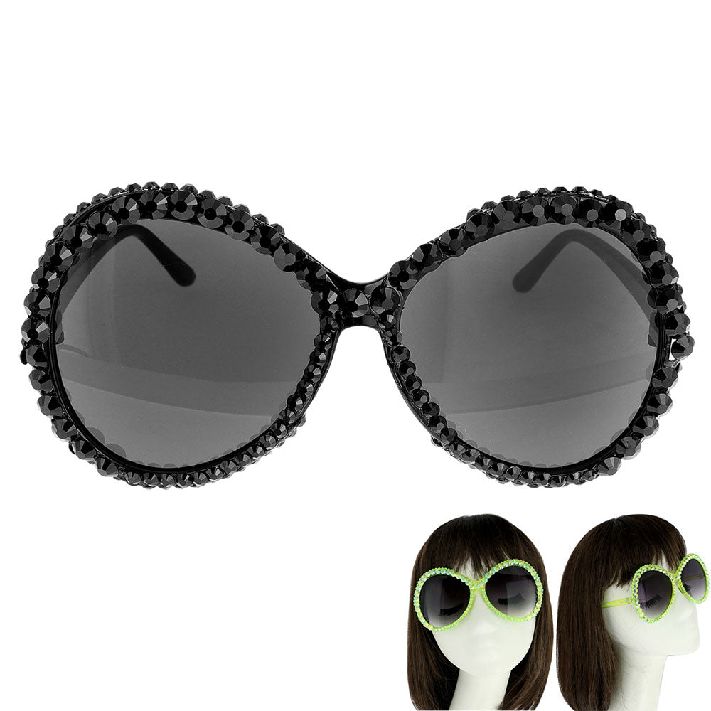 Round Bling Sunglasses - iBESTEST.com