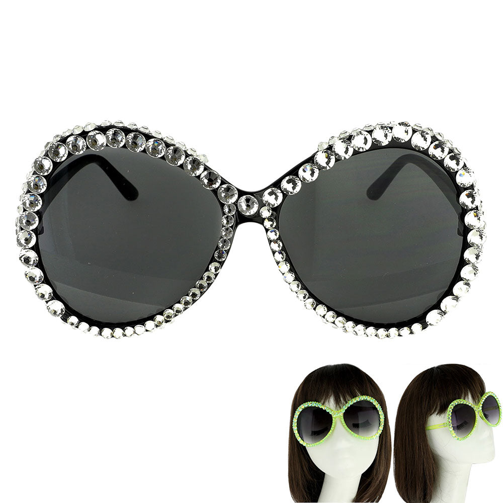 Round Bling Sunglasses - iBESTEST.com